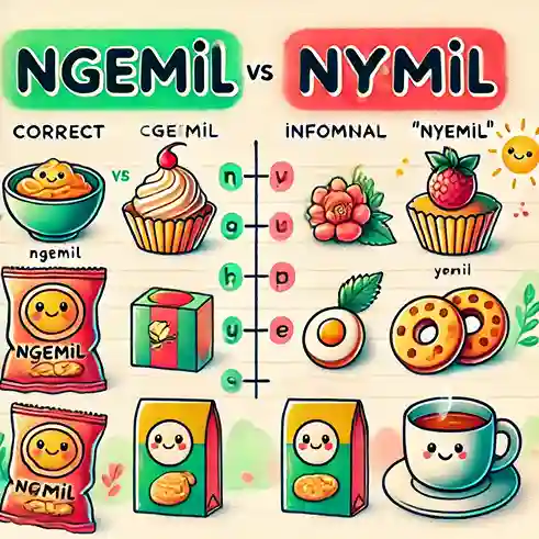 Penulisan yang Benar Nyemil atau Ngemil