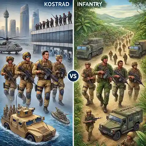 Perbedaan Kostrad dan Infanteri