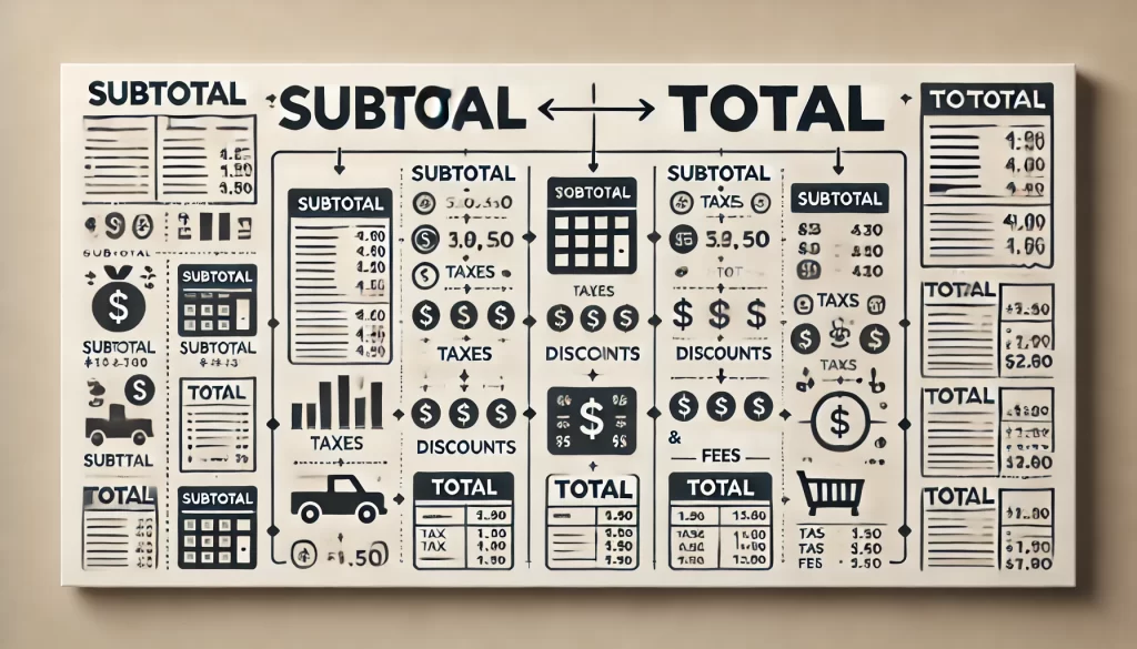 Perbedaan Total dan Subtotal dalam Keuangan dan Akuntansi
