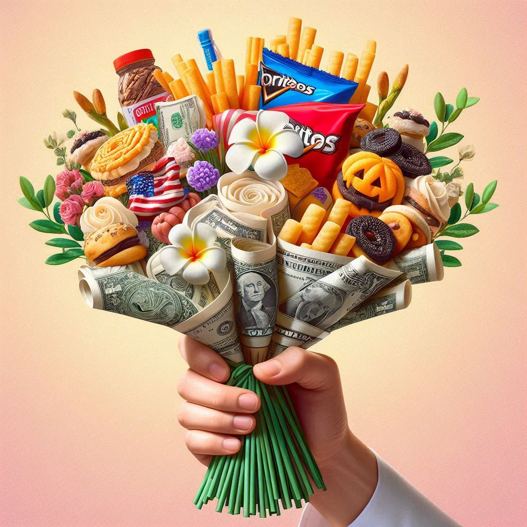 Cara Membuat Buket Kreatif dari Snack, Uang, dan Pita Satin