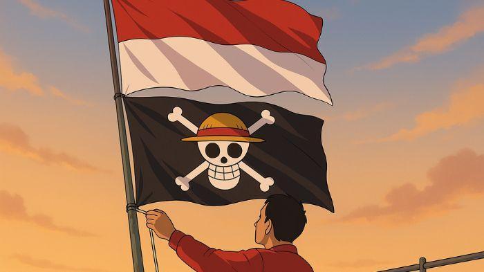 Viral! Bendera One Piece Berkibar Menjelang 17 Agustus