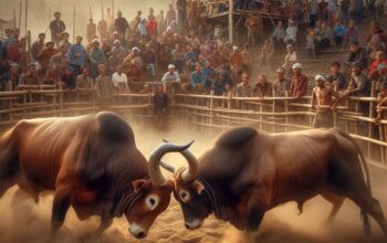 Tradisi Pathol, Ketika Sapi Jadi Bintang di Arena Laga
