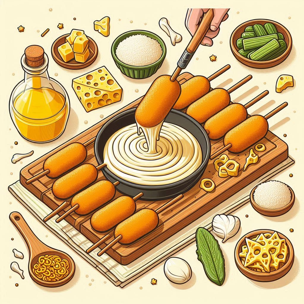 Cara Membuat Corndog Keju Mozzarella Ala Korea yang Lumer